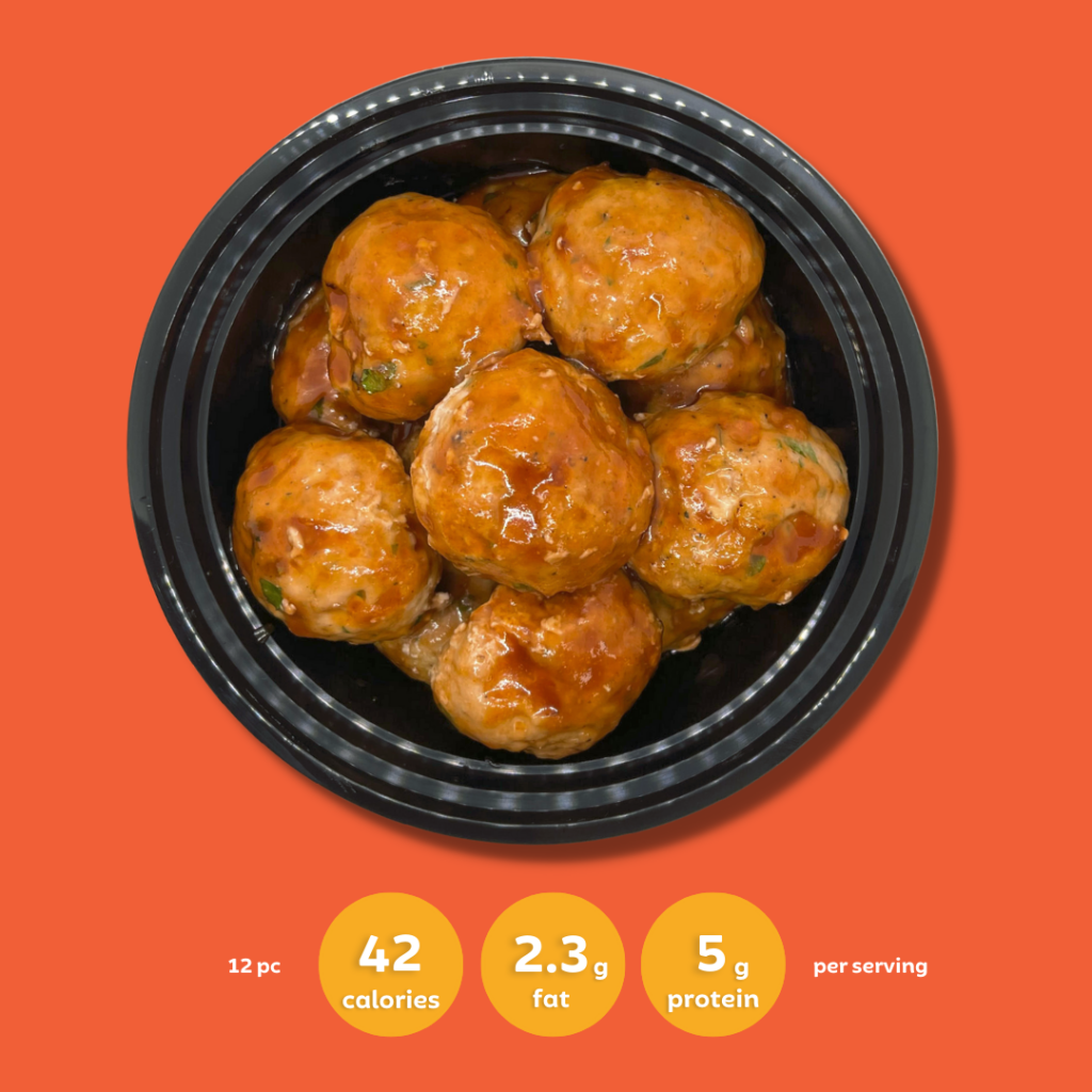 Bulk BBQ Turkey meatballs 12 pcs Fresh Fit Meals
